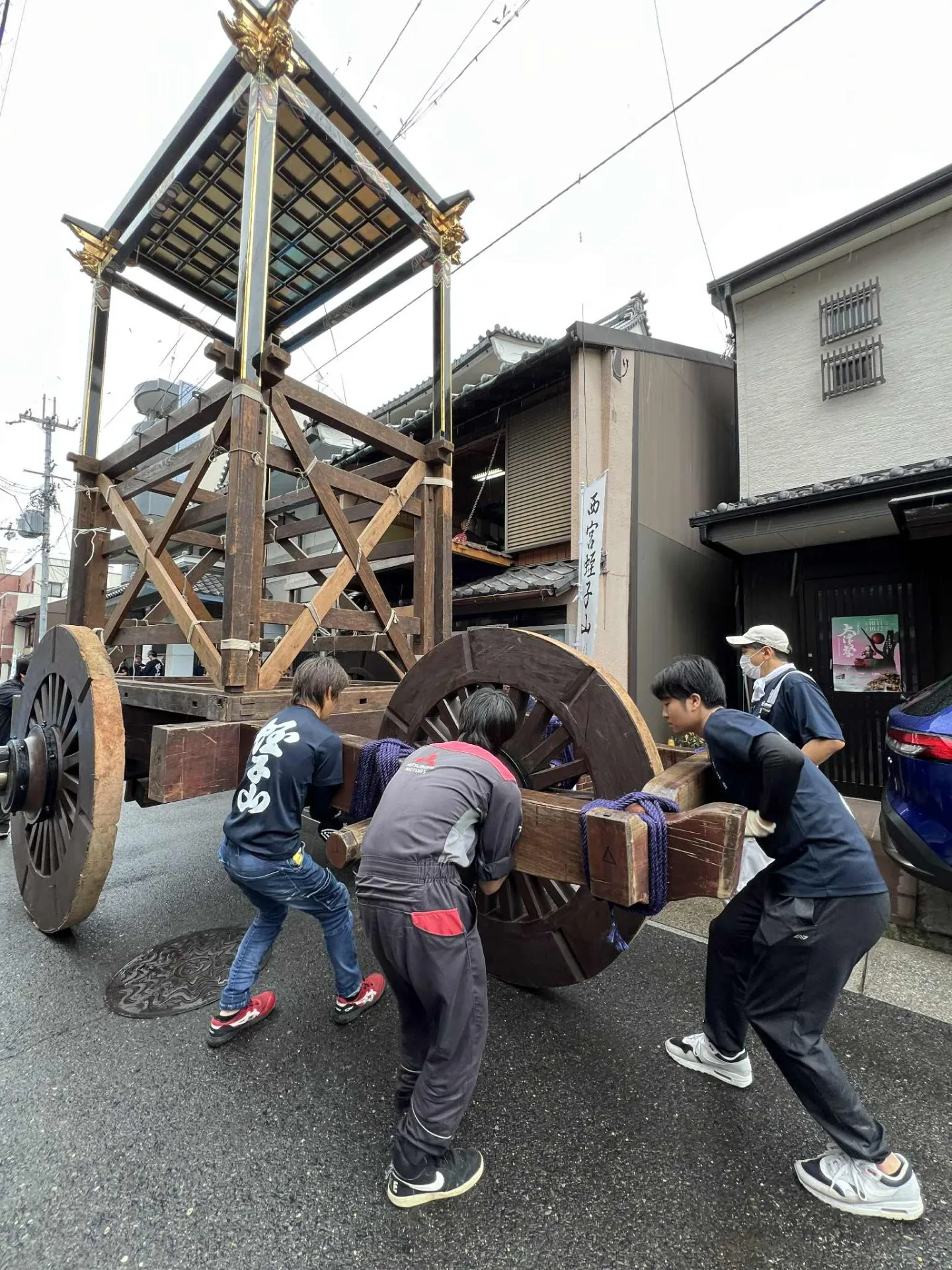 令和7年「大津祭」山建て